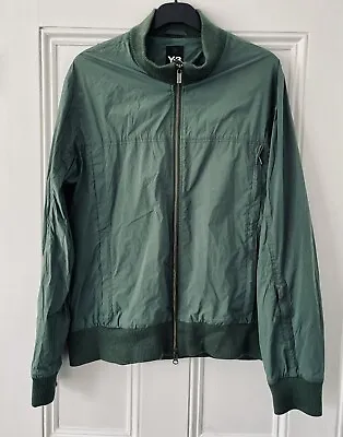 Mens Adidas Y-3 Green Zip Up Lightweight Jacket Excellent! Large • £99.95