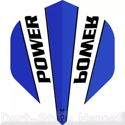 £3.46 • Buy 6 Dart Flights McCoy Max Power, Blue-White, 150 Micron