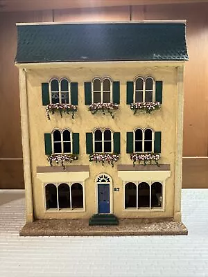 Dollhouse Miniature~ Artisan Quarter Scale 3 Story 9 Room Townhouse Furnished • $249.99