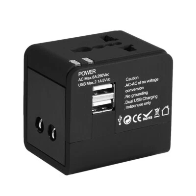 $12.73 • Buy Universal International Travel Adapter 2 USB Power Plug Charger Converter Socket