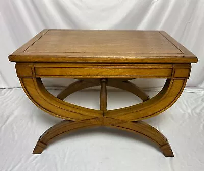 Vintage 1964 Drexel Heritage Wood Bench Seat 585-200 End Table Riser Plant Stand • $174