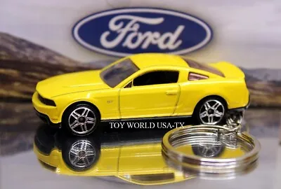 Custom Key Chain '10 Ford Mustang GT Coupe Yellow • $9.99