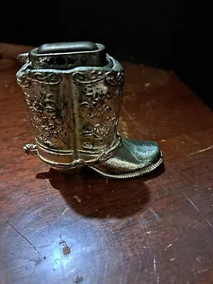 Vintage Silver Plated Cowboy Boot Lighter Made In Occupied Japan • $20