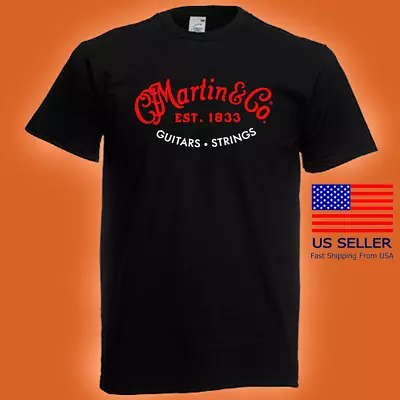 Martin & Co Guitars Est. 1983 Men's Black T-shirt • $19.79