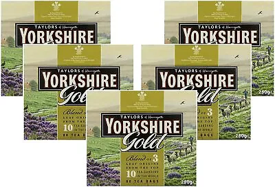 Yorkshire Gold Tea 80 Tea Bags 160 - 400 Teabags - Variety Of Packs • £11.47