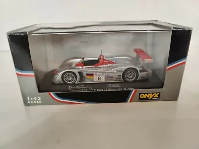 Onyx 1/43 Scale XLM058 - Audi R8 - #8 Winner Le Mans 2000 - Silver • $44.95