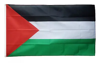 Palestine Flag Large 5 X 3 FT - 100% Polyester With Eyelets - Free Gaza • £6.99