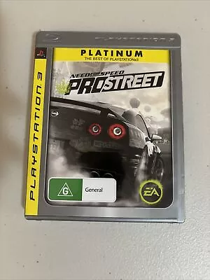 Need For Speed Pro Street - Sony PlayStation 3 Game With Manual - Platinum • $16.49