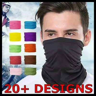 Bandana Face Mask Neck Gaiter Tube Scarf Headwear Head Warmer Fishing Cycling • $7.95