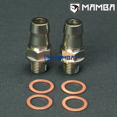 Turbo Water Coolant Adapter Fitting Kit 5/8  Barb For Garrett GT2554R GT2560R • $44.40