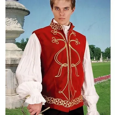 Medieval Nobleman Velveteen Jerkin / Vest. Ideal For Costume Of LARP • £74.99