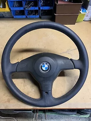 BMW Leather Sport Steering Wheel 1161015 E30 E31 E32 E34 E36 New Related With Grinding Ring • $377.64