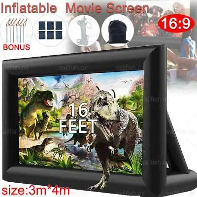 $121.96 • Buy 4Mx3M Giant Inflatable Movie Screen Outdoor Giant Projector Cinema Home Theater