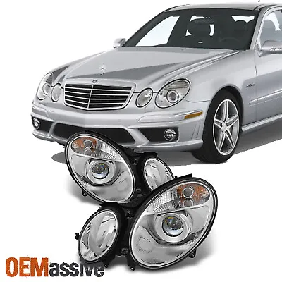Fit 2003-2006 Mercedes Benz W211 E-Class Projector Headlights 04 05 06 Halogen • $223.99