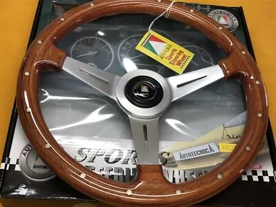 365mm ADR10 OK Flat Timber Rim + Satin Spoke Classic Sports Steering Wheel  • $194.66