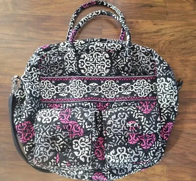 Vera Bradley Weekender Carry On Tote Bag Large Canterberry Travel Shoulder Strap • $44.99