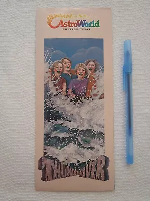 AstroWorld Houston Texas 1980 Park Brochure Thunder River Vintage Rare Retro • $29.95