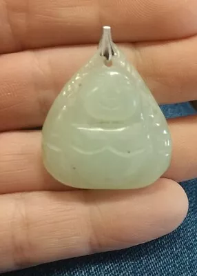 Vintage Resin Jade Colored Buddha Pendant I#60 • $12.99