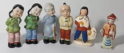 Lot Of 6 Vintage Asian Porcelain Figurines Hand Painted Occupied Japan 4.5  • $24.98