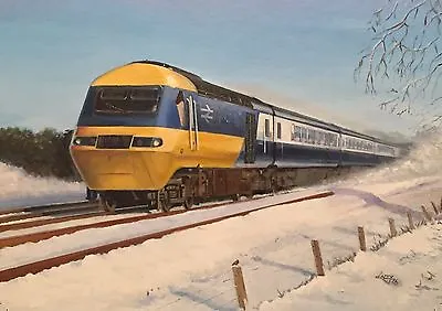 Intercity Inter-City 125 HST British Rail Railway Train Christmas Xmas Card • £1.99