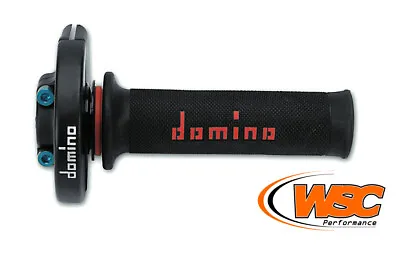 Domino Single Cylinder Single Cable Pull Throttle 3476.03 With Black + Red Grips • $101.40