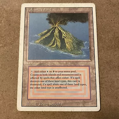 Magic The Gathering MTG Revised Dual Land Volcanic Island Rare X1 • $177.50