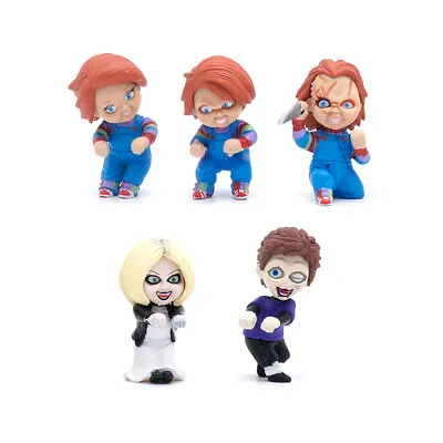 5PCS Child's Play 3 Bride Of Chucky 4.3cm Action Figures Doll PVC Decor Toy Gift • $19.99