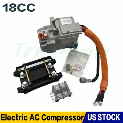 $512.99 • Buy  AC DC 12V 18CC Electric Compressor Set For Auto Air Conditioning Car Truck Bus
