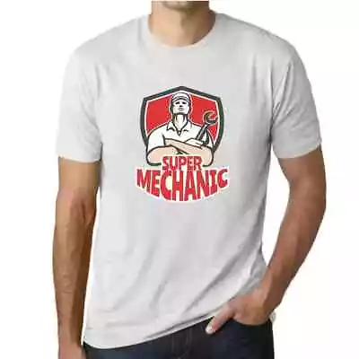 Men's Graphic T-Shirt Super Mechanic Eco-Friendly Limited Edition Short Sleeve • $37.39