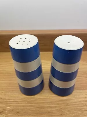 T G Green Cornishware 11.5cm Tall Salt And Pepper Pots With Bungs • £36.50