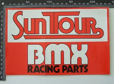 Vintage Suntour Bmx Racing Parts Australia Retail Bike Shop Advertising Sticker • $25