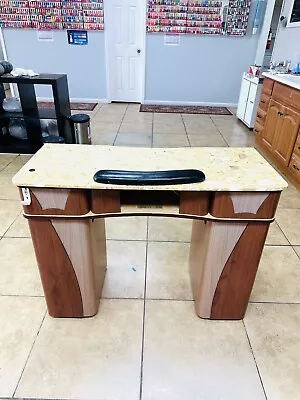 Ceramic Double Manicure Table - Fair Condition - USED • $60