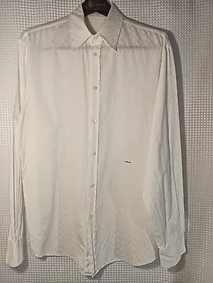Gianni Versace White Shirt Vintage 90s  Patterned Great Condition  • $179