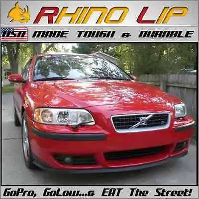 Volvo Universal Front Bumper Rubber Flex Chin Lip Splitter Spoiler Chin Lip Trim • $39