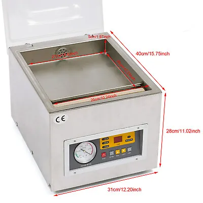 DZ-260S Commercial Vacuum Food Packaging Machine Chamber Digital Sealer 120W • $327