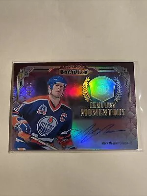 20/21 UPPER DECK UD STATURE Mark Messier CM-3 CENTURY MOMENTOUS AUTO RED 5/10 • $325