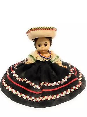 Madame Alexander 8  Mexico Doll Wearing Dress Hat And Shoes Neck Is Loose • $25.49