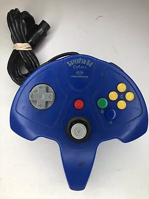 Nintendo 64 N64 Interact SuperPad 64 Color Performance Controller • $10