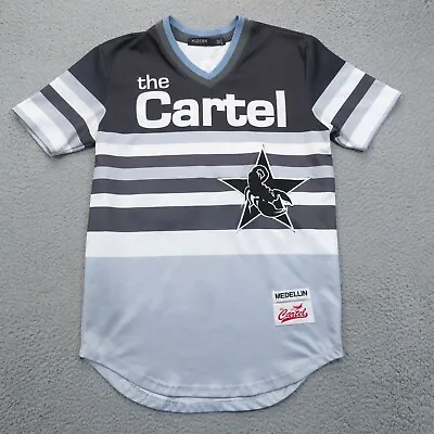 Hudson Outerwear Shirt Mens Small Gray Pablo Escobar Jersey The Cartel Medellin • $49.95