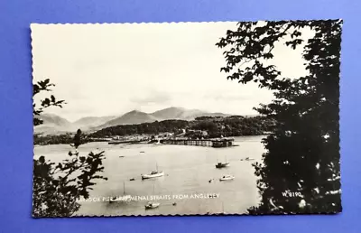 K693 Bangor Pierr Menai Straits From Anglesey Posted Real Photo • £2.99