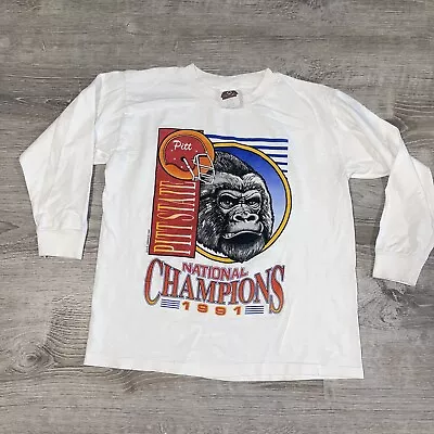 Vintage 1991 Pitt State Gorillas Football National Champions T-shirt College Sm • $19.54