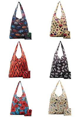 Eco Chic New Light Weight Foldaway Shopper Bag / Shopping Bag - 100% Recycled • £8.50