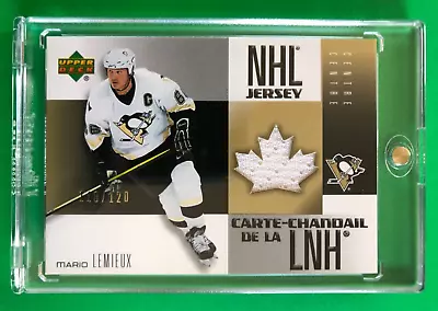 2005 Upper Deck McDonalds MJ1 Mario Lemieux NHL Jersey /120 Patch • $1092.90