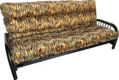 Tiger Skin Velvet Twin Size Futon Mattress Cover Protector Washable Covers • $76.16