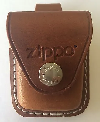 Zippo Brown Leather Lighter Pouch With Belt Loop LPLB New In Box • $12.72
