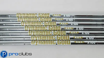 New True Temper Dynamic Gold D.s.t. X100 Steel Iron Shafts 4-pw .355 Tip 382414 • $119.99