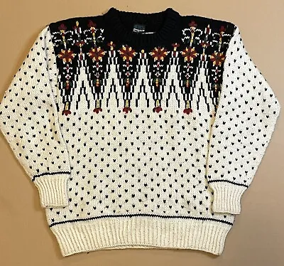 Vintage Dale Of Norway Sweater Size 48 Small Fair Isle Birdseye Knit • $200