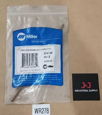 *NEW* Miller 212156 PHOS Bronze Liner .030-1/16 Wire For Spoolmatic + Warranty!  • $35