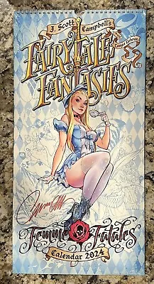 J Scott Campbell FairyTale Fantasies Calendars 2024 Light Signed • $72.99