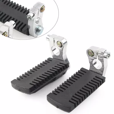US Foot Pegs Rest Pedals W/ Clamps For 43cc Pocket Dirt Bike Mini Scooter Kids • $10.97